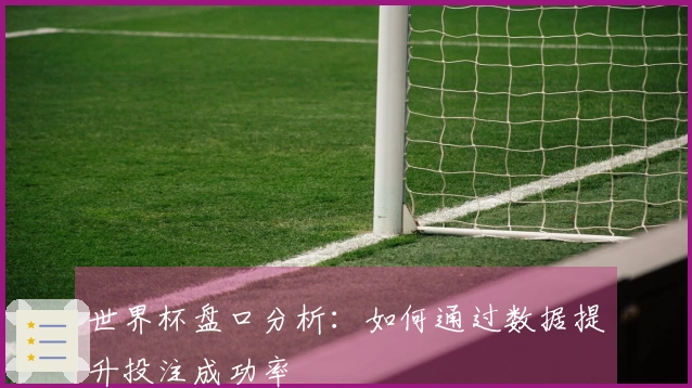世界杯盘口分析：如何通过数据提升投注成功率